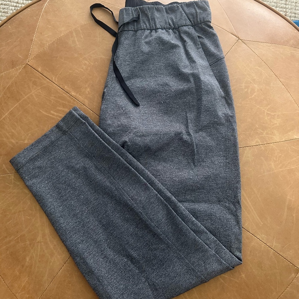 Lululemon On The Fly Pant Sea Spray Alpine White Dark Chrome Size 6